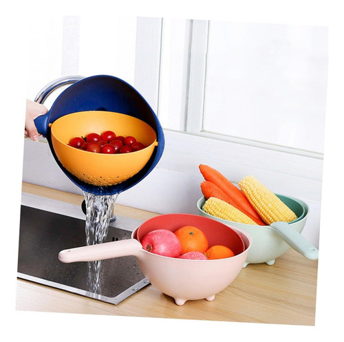 Arroz Colador Colador Acero Inoxidable Fruta Almacenamiento