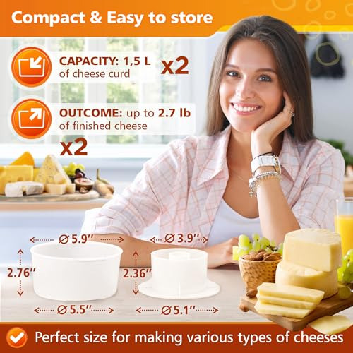 Kit Para Hacer Queso Con Molde Para Hacer Queso, 2 Piezas