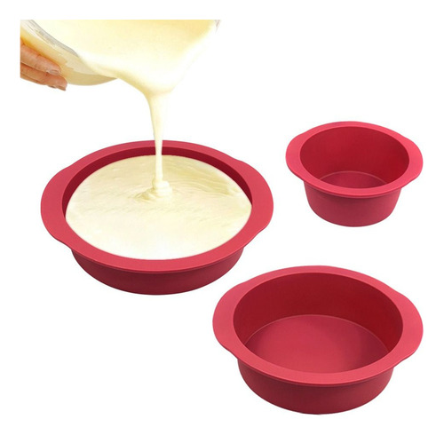 Molde Redondo De Silicona, Molde Grande Para Pasteles, Antia
