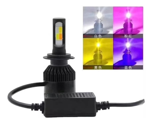 Luces Led H4 - 4 Colores (wgbf) + Strobo
