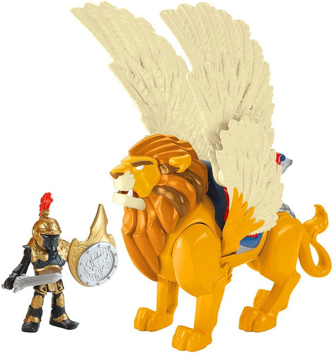 Imaginext Leonidas Y Leon Alado Set Fisher Price Eeuu Mattel