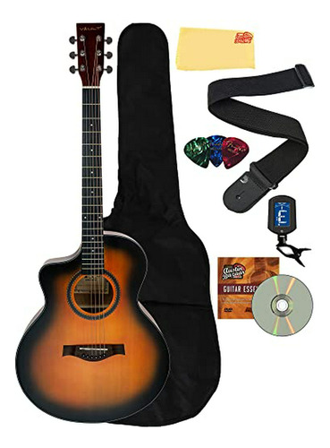 Guitarra Acústica Izquierda  Ea-40 - Sunburst Bundle