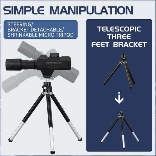 Telescopio Monocular Digital 70x 1920x1080 Trípode Y Wifi