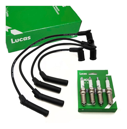 Imagen 1 de 7 de Kit Cables+bujias Ford Fiesta 02/08 1.6 8v Zetec Rocam