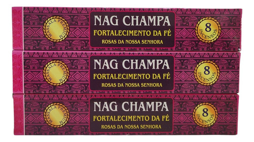 Incenso Massala Nag Champa Shakunthala Escolha Seu Aroma 3un Fragrância Rosas Da Nossa Senhora - Fortalece A Fé