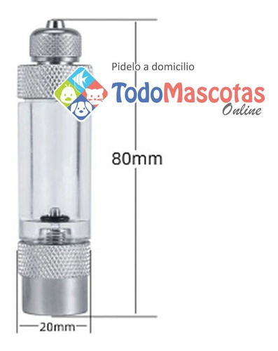 Valvula Check Metalica Cuenta Burbujas Para Co2 Acuarios