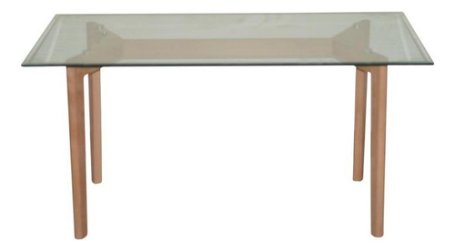 Mesa Comedor Escritorio Amalai De Vidrio 120cm Y 140cm 