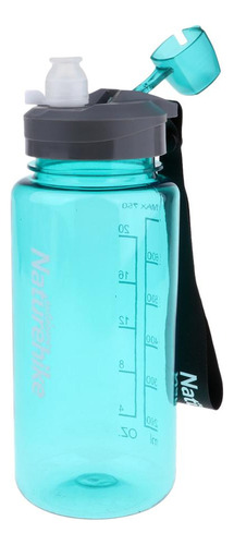 Botella De Agua Deportiva Con Boquilla Verde Y Azul De 750
