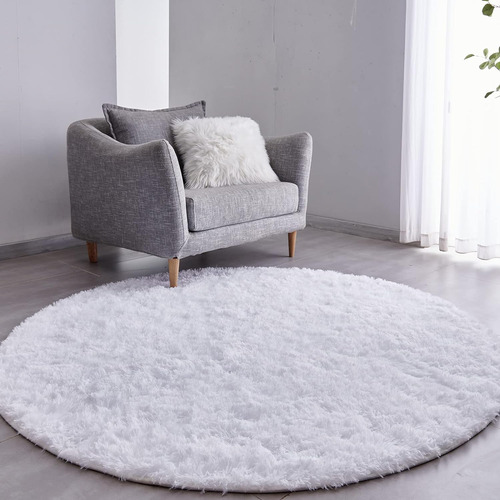 Alfombra Circular Fuzfing, Microfibra, Antideslizante As 5t