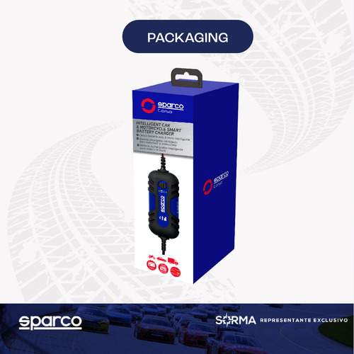 Imagen 9 de 12 de Cargador De Bateria Para Auto Sparco Carga Inteligente 12v