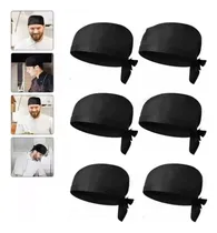 Comprar 6 Pzs Cofias Para Chef Gorro Cocinero Ajustable Bucanero