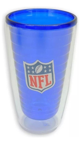 Copo Cerveja Nfl Azul 450 Ml Parede Dupla - Marca Nfl