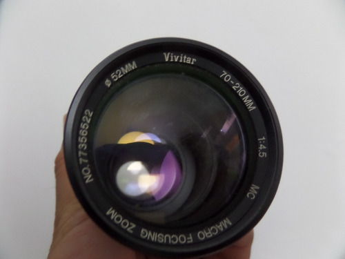 7k Lente Camara Fotografica Vivitar Para Canon  70-210