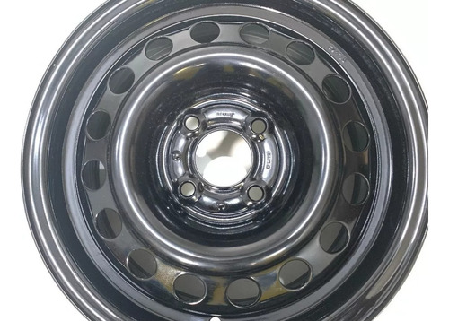 Roda De Ferro Renault Sandero Logan Clio Aro 14 Cor Preto