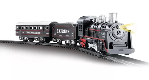 Comprar Ferrorama Pista Trem Locomotiva Luz e Som Dm Toys