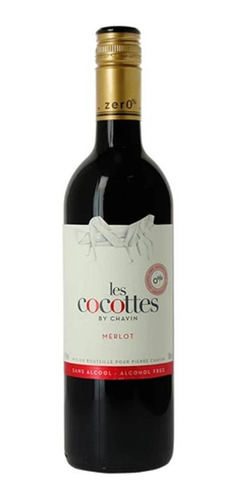 Vino Espumoso Les Cocottes Merlot Sin Alcohol 750 Ml