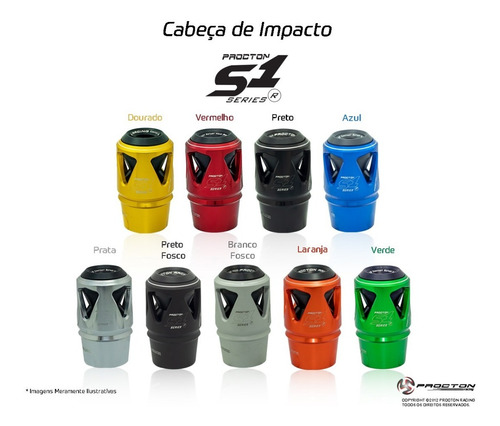 Imagem 4 de 4 de Slider Procton S1 Honda Cb 500f Cb 500x Cb500 2014 A 2023