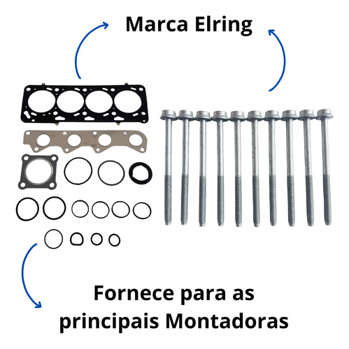 Jogo Junta Motor Superior Gol Polo Spacefox Ea111 1.6 8v