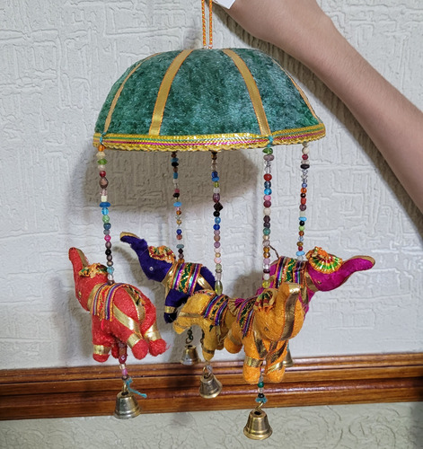 Moviles Hindu Con Elefantes De Colores Feng Shui