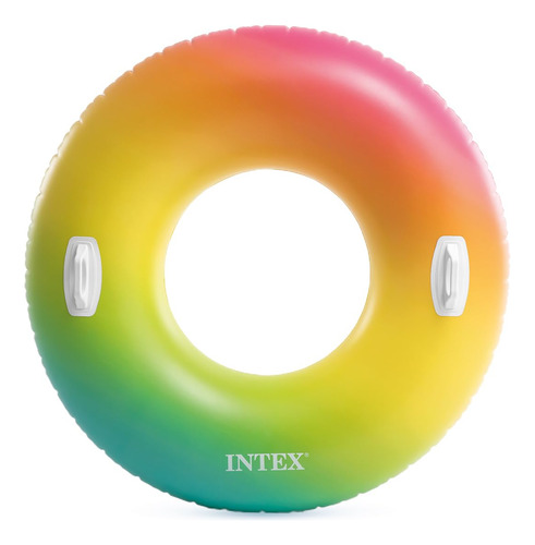 Intex Ep Tubo Inflable Rainbow Ombre: Asas De Agarre Resist.