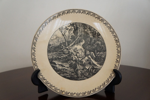 Antigo Prato Decoração De Parede Sarreguemines (Usado)