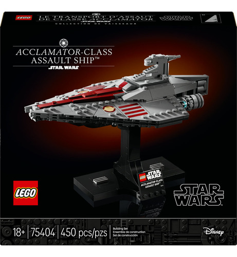 Navio de assalto Lego Star Wars Acclamator Class 75404