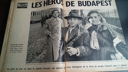París Match 396 Budapest Moshe Dayan Israel Egipto 1956 (Usado)