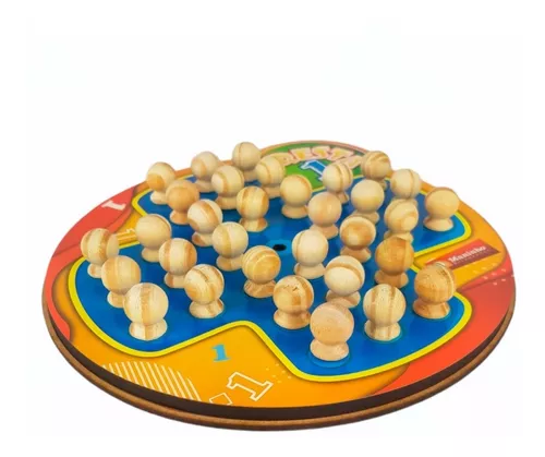 Jogo - Resta Um - Bolinha - Pikoli Brinquedos Educativos