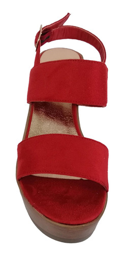Imagen 3 de 4 de Sandalias De Mujer A89905 Rojo