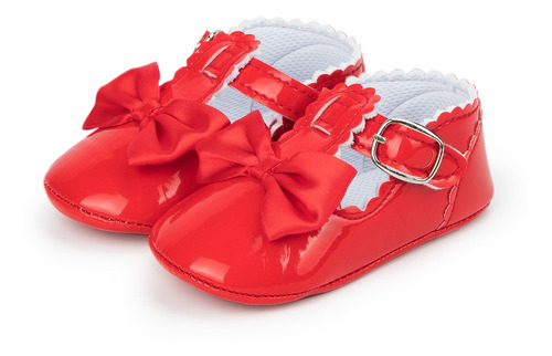 Zapatos Charol Rojo Para Bebé 