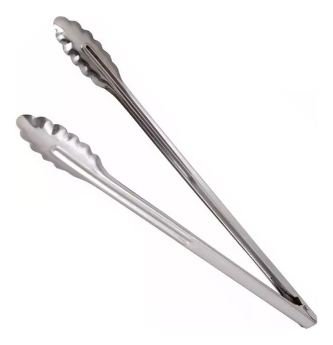 Pinza Larga Parrillera Gastronómica Profesional Acero 38 Cm