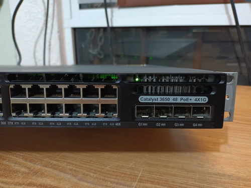 Swicht Cisco Catalyst Ws-c3650 48ptos Poe+ 4ptos Fibra 4x1g (Usado)