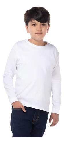 3 Playeras Niño Cuello Redondo Manga Larga