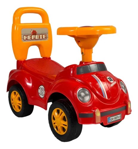 Montable Para Niños Vocho Carrito Correpasillos De 50 Cm Color Rojo