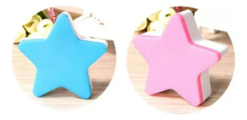 Lampara De Noche Espanta Cuco Luz Led Forma Estrella Niños