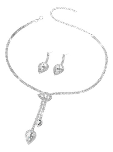 Conjunto De Collar De Perlas Y Diamantes - Accesorios De Nov