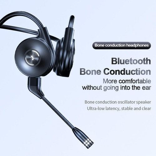 Auriculares De Conducción Ósea Con Micrófono Desmontable