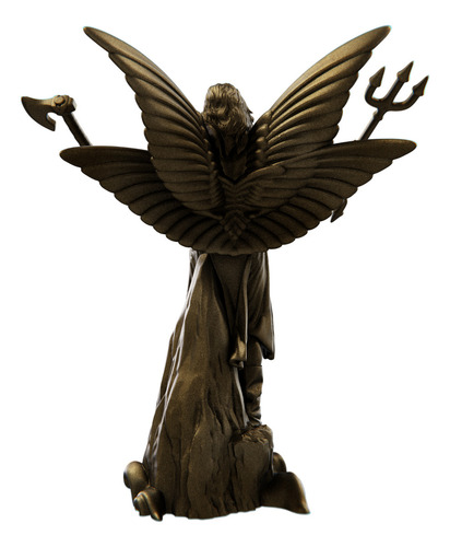 Estátua Marduk Deus Protetor Da Babilônia - Marduque Cor Cor Ouro Velho