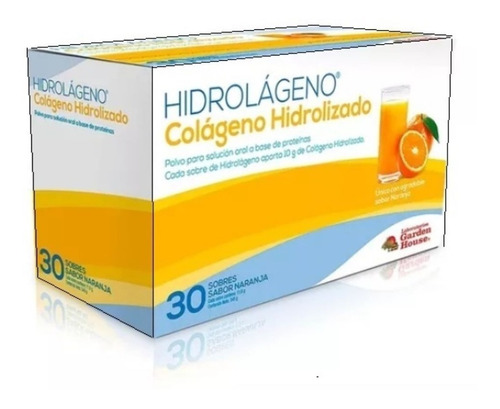 Hidrolágeno Colágeno Hidrolizado Polvo Naranja 30 Sobres