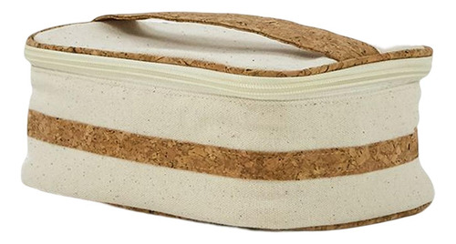 Bolsa De Maquillaje De Lona De Uso MĂșltiple Con Accesorios