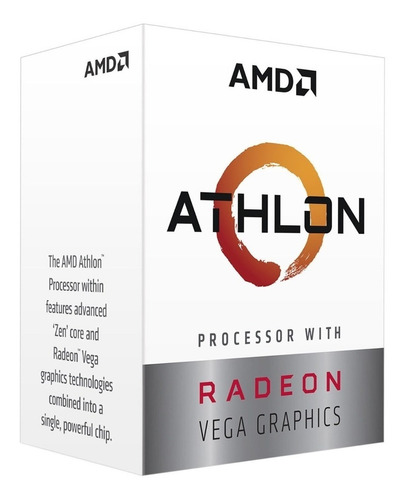 Micro Procesador Amd Athlon 3000g Vega 4mb 3.5ghz Am4 Gamer