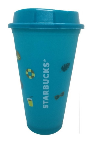 Vaso Starbucks Summer Turquesa - Reutilizable 473ml