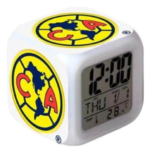 Reloj Despertador Club Fútbol America, Águilas, Soccer