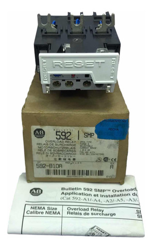 Allen Bradley 592-b1da Relevador De Sobre Carga