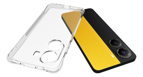 Funda Para Xiaomi Poco X7 Pro 5g Clear Tpu+1 Protector De Pantalla De Cerámica