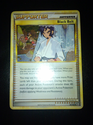 Black Belt Supporter Carta Pokemon 
