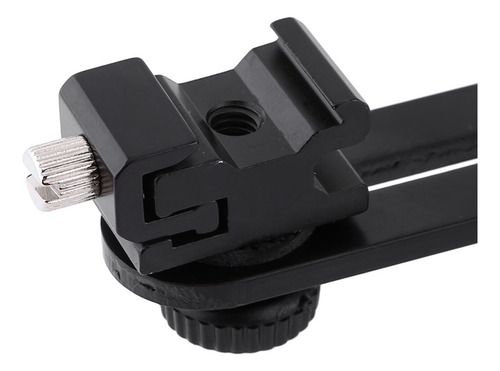 Soporte Doble Para Zapatos Hot Shoe, Negro, Doble Flash