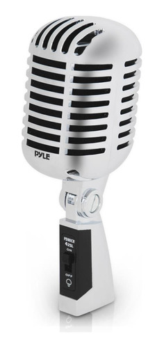 Micrófono Clásico Retro Pyle Pdmicr42r Con Cable De 16 Pi.