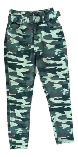 Pantalones camuflaje azul bershka hotsell