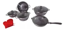 Comprar Batería De Cocina Completa Cocinalia Luxury 12 Pzas  Ollas Violeta